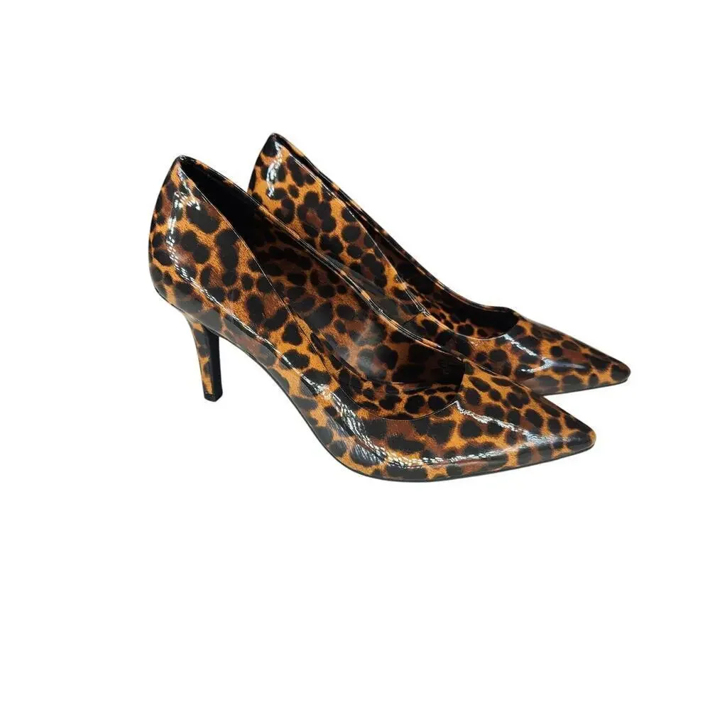 INC International Concepts Leopard Print High Heel Shoes Pointed Toe - Picture 3 of 5